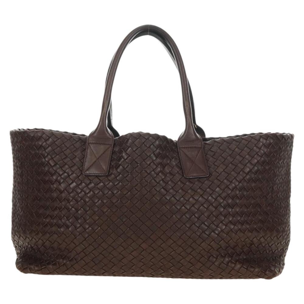 Bottega Veneta Intrecciato Cabas MM Tote Bag Brown